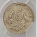 AUSTRALIA 1921 . ONE 1 SHILLING . STAR . PCGS AU50